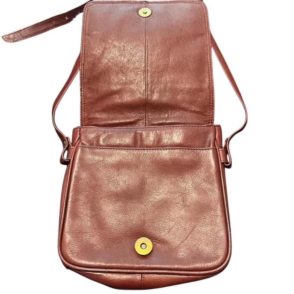 NOVA Soft Leather Adjustable Strap Crossbody Bag Brown